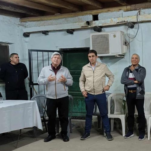 Emilio Baistrocchi y Teto Núñez mantuvieron una reunión con vecinos de la Majadita 9 de Julio