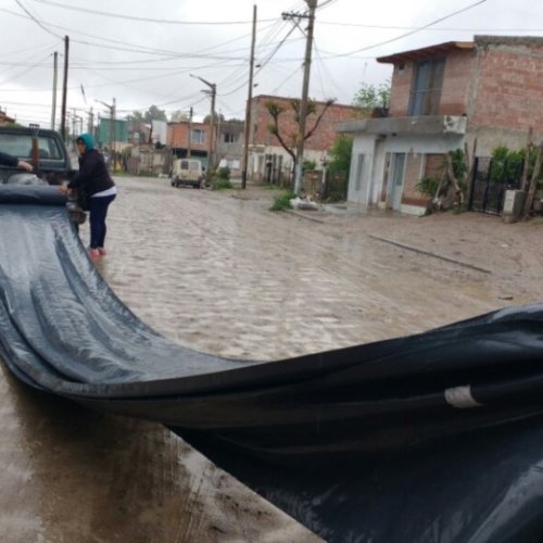 20 familias asistidas por las lluvias