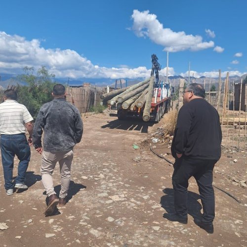 El intendente de Ullum David Domínguez salió a recorrer los barrios perjudicados por la lluvia