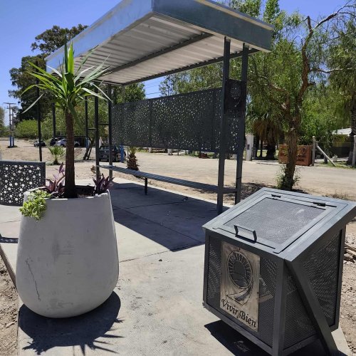 Paradas de colectivo para la Escuela Procesa en Rincón Cercado