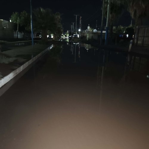 Lagunas por falta de acequias en diferentes barrios de 9 de Julio