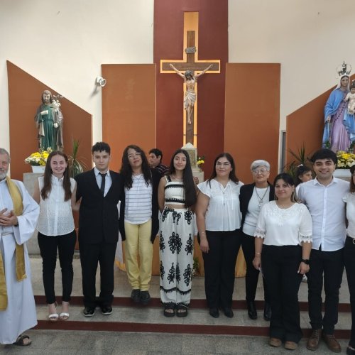 Estas son los catequistas que año tras año, hacen lo mejor para que los niños del departamento logren la comunión