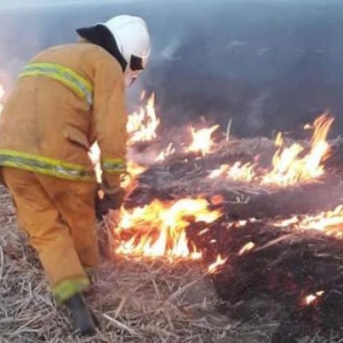 Quemaron pastizales en San Martín y una familia tuvo que ser evacuada