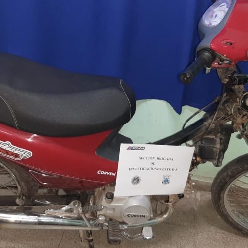 Recuperaron una moto robada en Caucete