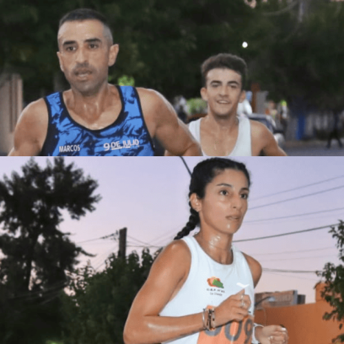 Arce voló en los 10K y Yacante dominó entre las mujeres en una carrera histórica para 9 de Julio