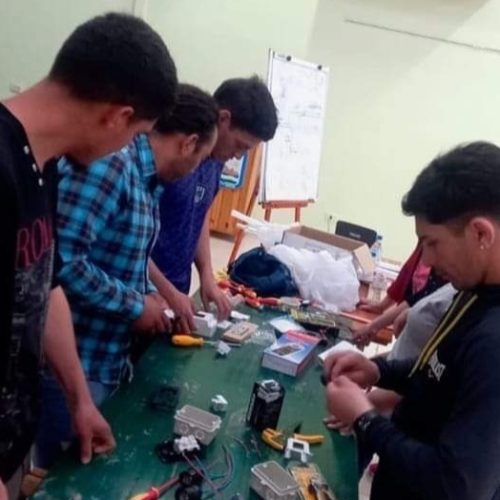 Avanzan los cursos de la Escuela de Oficios en Albardón