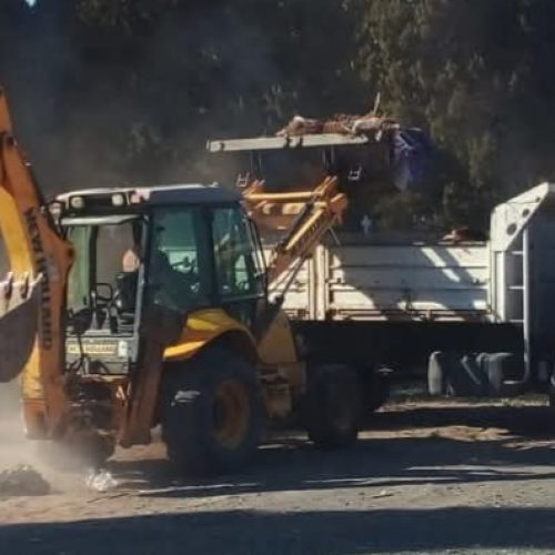 Operativo de limpieza en Las Chacritas