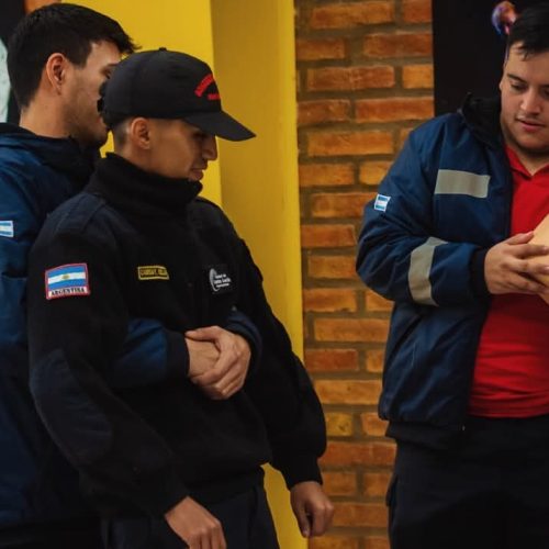 Capacitación para  bomberos municipales en Santa Lucía