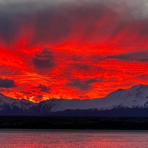 Un atardecer en Barreal se hizo viral