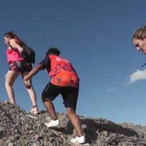 Trekking Rosa en Albardón, por el mes de Lucha Contra el Cáncer de Mama