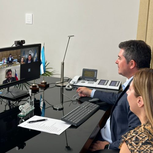 Orrego mantuvo una reunión virtual con autoridades chilenas para ultimar detalles de la apertura del paso de Agua Negra