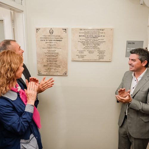 Orrego inauguró una escuela de Nivel Inicial