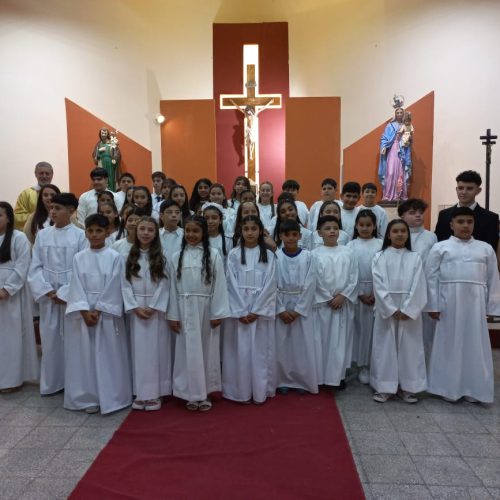 41 niños de 9 de Julio, recibieron el sacramento de la Comunión en el Día de la Inmaculada Concepción