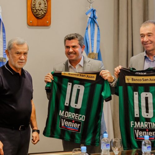 Orrego recibió al plantel campeón de San Martín