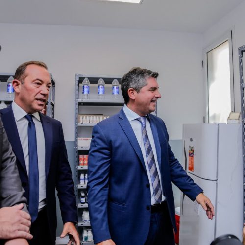 Orrego inauguró la ampliación del Centro de Salud Docentes Sanjuaninos en Rivadavia