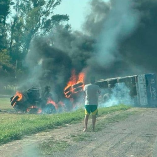 Impactante accidente en Santa Fe: dos camiones chocaron y murieron dos personas