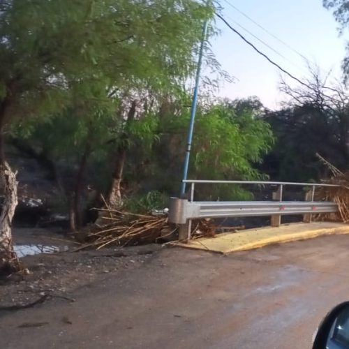 Emergencia en Albardón por lluvias intensas: desborde de ríos y calles intransitables
