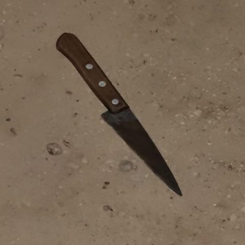 Intentó agredir con un cuchillo a su ex pareja y fue aprehendido