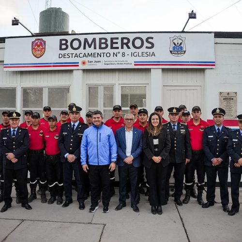 Orrego inauguró el nuevo Destacamento de Bomberos N°8 en Iglesia
