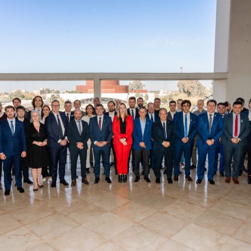 Orrego recibió al embajador de la Unión Europea y su comitiva
