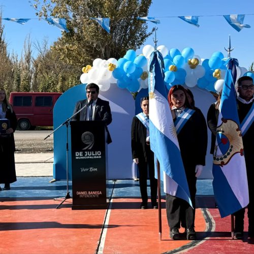 9 de Julio celebró en Fiorito el Día de la Patria