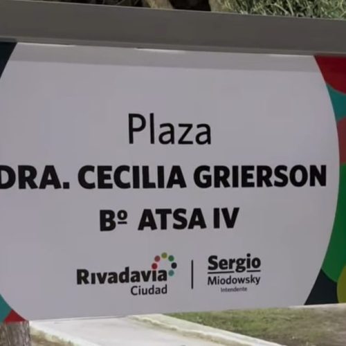 Rivadavia inauguró la renovada Plaza Dra. Cecilia Grierson en el Barrio ATSA IV