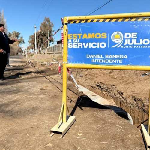 9 de Julio avanza con obras de canalización y urbanización en un barrio históricamente afectado por inundaciones