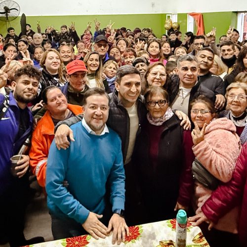Cristian Andino y Fabián Gramajo recorrieron el Barrio Cabot en Capital