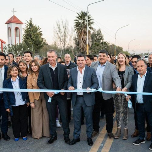 Inauguración de la repavimentación de la Ruta Nacional 153
