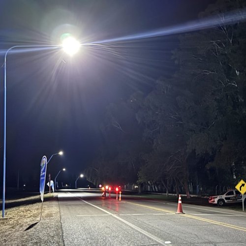Más seguridad vial en la Ruta 20: la Municipalidad de 9 de Julio inauguró nueva iluminación LED en un transitado tramo