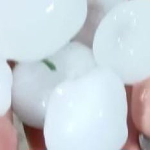 Fuerte temporal azotó 9 de Julio con lluvias intensas y caída de piedras