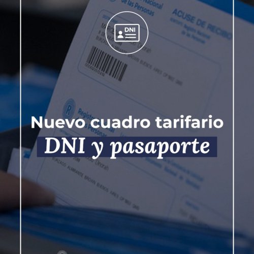 Oficializaron los nuevos valores para DNI y Pasaportes