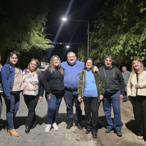 Ullum estrenó nueva iluminación LED en el camino hacia Punta Negra