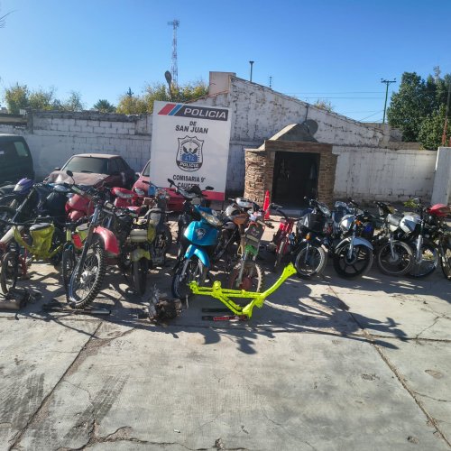 Desarticulan talleres clandestinos de motos en Caucete por picadas ilegales