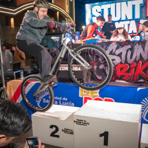Exitosa presentación del Stunt Bike en Santa Lucía