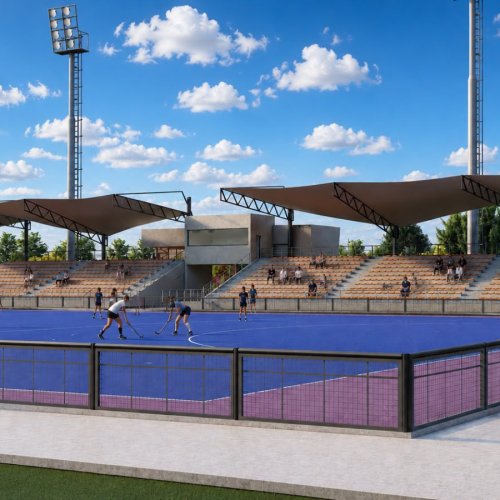 Orrego anunció la construcción del primer Estadio de Hockey sobre Césped para acompañar el crecimiento de un deporte que ya practican más de 8.000 personas