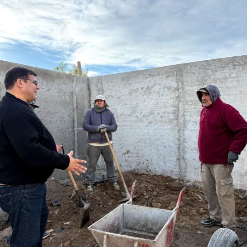 Avanza la construcción del nuevo SUM de Fiorito en 9 de Julio