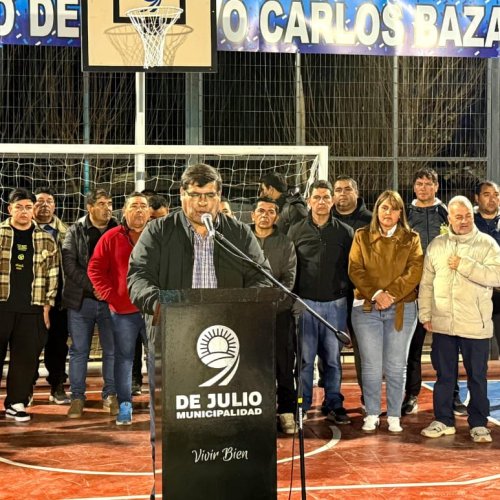 9 de Julio inauguró un nuevo centro deportivo en La Majadita y la remodelación integral de su plaza