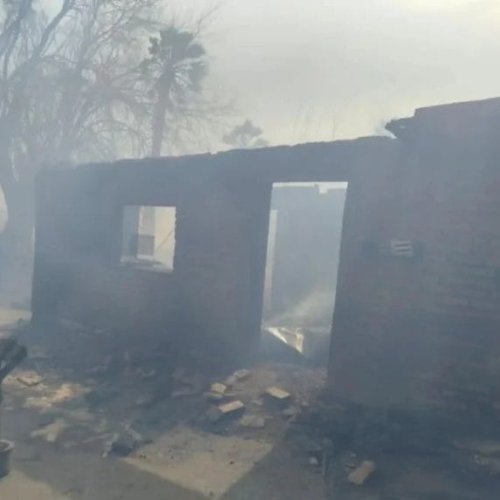 Buscan al responsable del incendio en Pocito
