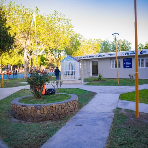 Santa Lucía inauguró la remodelación integral del SUM, la plaza y el polideportivo del Barrio Vivero