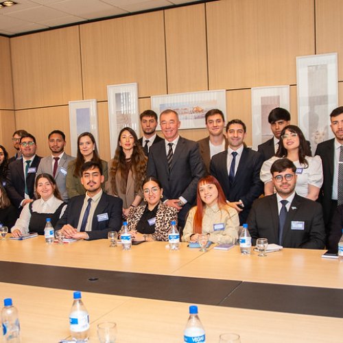 Fabián Martín recibió a jóvenes que se preparan para participar del Seminario País Federal 2026