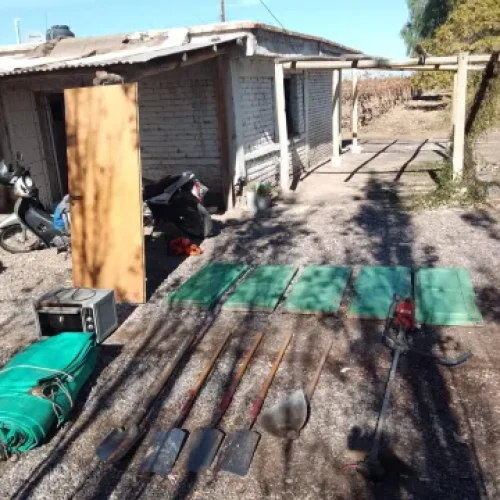 Saqueo en la finca Coto en 25 de Mayo: lograron recuperar gran parte de las cosas robadas