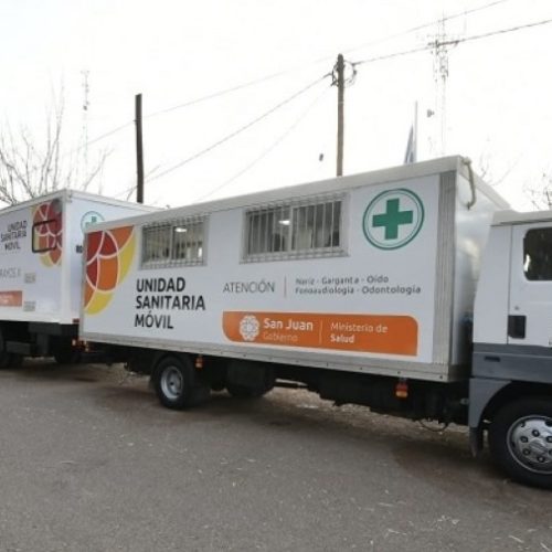 Llegan a Caucete las unidades sanitarias móviles con servicios gratuitos