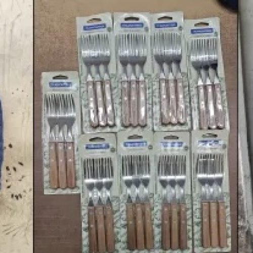 Atraparon a una pareja mendocina robando 27 tenedores de un supermercado