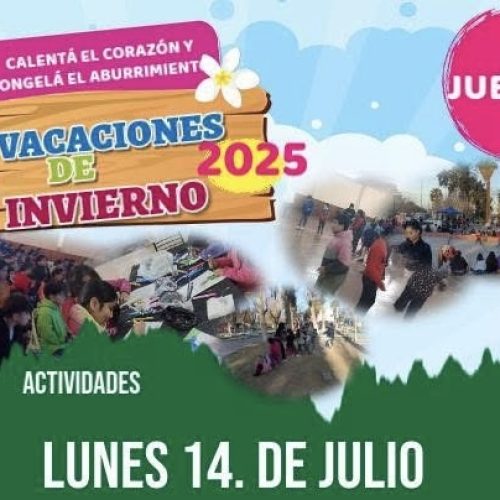 Más propuestas para disfrutar las vacaciones de invierno en 25 de Mayo