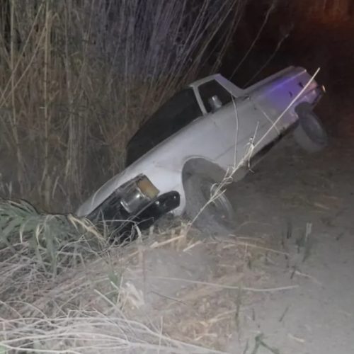 Quiso esquivar un perro y terminó en una zanja