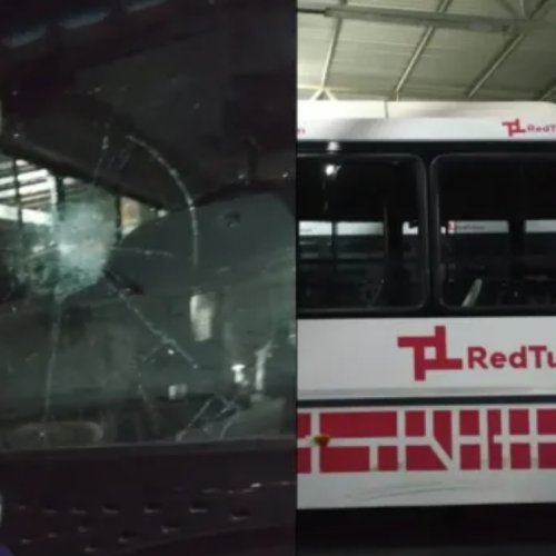 Lanzan piedras a un colectivo y lesionan al chofer