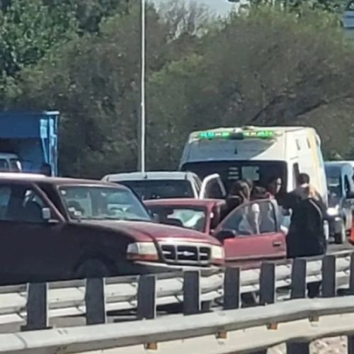 Cuádruple choque en el anillo interno de Avenida Circunvalación