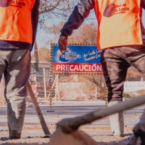 Avances de obras en Santa Lucía