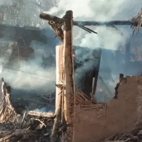 Grave incendio en 25 de Mayo